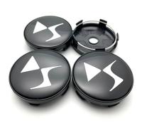 BTIQSA 4Pcs Car Hub Centre Caps, for DS3 DS5 DS6 56mm 60mm Wheel Hub Covers Waterproof Dust Wheel Centre Hub Caps Car Accessories,60mm-B