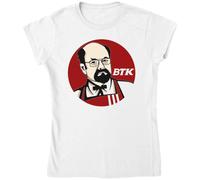 BTK Fried Chicken Colonel Parody Dennis Rader Women's T-Shirt White Small