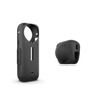 Btkigl Silicone Body Protective Case, Lens Protective Cap for Insta 360X4 (Lens Cap + Body Protector)