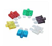 BTLAOUBPX 100PCS 5A 10A 15-40A Medium Size Auto Fuse Inserts Car Insurance Tablets With Lamp With Box And Clip(7.5A)