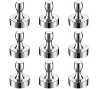 BTLIN Magnetic Push Pins Extra Strong, Heavy Duty Large Fridge Magnets for Kitchen Refrigerator Whiteboard Noticeboard Office (18x22mm) 9Pack