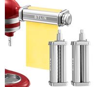 BTLIN Pasta Maker Attachments for all KitchenAid Stand Mixer, Including Pasta Sheet Roller, Spaghetti Cutter, Fettuccine Cutter, 3 Piece