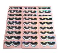 BTLLSSH 3D5D False Eyelashes 15-18mm Includes 3 Styles 27 Pair PACK Mix Cross Fluffy Natural Look Luxury Volume Faux Mink Lashes Reusable Strip Lashes, Mulitpack