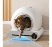 BTM 65L Self Cleaning Automatic Cat Litter Tray for Multi-Cats, Multi-Litter Compatible, Infrared Sensor, Odor Eliminator