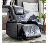 Btm Electric Recliner Chair With Usb, 360 Swivel Tray, Hand-In-Arm Storage, Cup Holders, Ambient Light, Gaming