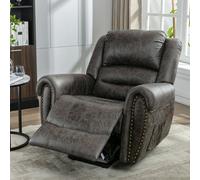 Btm Large Power Lift Recliner With Massage Heat For Elderly Heavy Duty Electric Faux Leather Usb Port Two Side Pockets