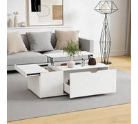 BTM White Lift-Top Coffee Table with Storage Drawer BTM White