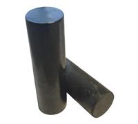 BTMDECOR Shungite Harmonizing Rods Set (2pcs) - Matte & Polished Pair 3.94"×1.18" - Natural Stone Cylinders for Grounding Practice, Meditation Focus, Desk Zen & Home/Office Décor