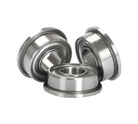 BTMFGVWLB 10PCS Miniature Flange Bearings F6000/F6001/F6002/F6003/F6004/F6005/F6006 High Speed Flanged Ball Bearing(F6004)