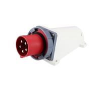 BTMFGVWLB 1pc IP67 Surface Mount Concealed Industrial Socket Connector 3 Pole 4 Pole 5 Pole 63A/125A Waterproof Aviation Plug(3p 125a Wall Plug)
