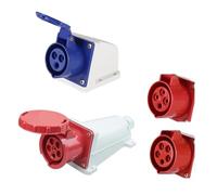 BTMFGVWLB 1pc Waterproof Industrial Plug IP44 3 Pole 4 Pole 5 Pin dustproof Socket IP67 Male and Female 16a 32a 63a 125a