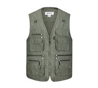 Btmpmcs Men's Outdoor Fishing Vest Casual Multi Pocket Utility Gilet Breathable Lightweight Photography Waistcoat Camping Hunting Jacket Sleeveless Top
