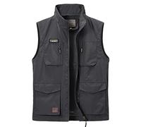 Btmpmcs Men's Quick Dry Fishing Vest Outdoor Utility Multi-Pocket Waistcoat Casual Sleeveless Jacket Breathable Work Safari Traveling Hiking Gilet Photography Top