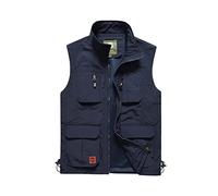 Btmpmcs Men's Quick Dry Fishing Vest Outdoor Utility Multi-Pocket Waistcoat Casual Sleeveless Jacket Breathable Work Safari Traveling Hiking Gilet Photography Top