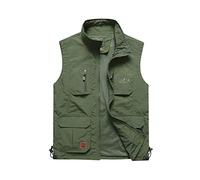 Btmpmcs Men's Quick Dry Fishing Vest Outdoor Utility Multi-Pocket Waistcoat Casual Sleeveless Jacket Breathable Work Safari Traveling Hiking Gilet Photography Top