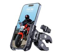 BTNEEU Bike Phone Holder Universal Motorbike Phone Mount 1s Quick Release Motorcycle Phone Holder Secure Lock Road & City Bicycle Phone Mount for Scooter with Handlebar Clamp for 5.4"-7.2" Phones