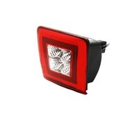 Btnuahq Tail Light For Nissan 370Z 2009-2019 For Juke Nismo 2013-2017 Red Brake Rear Fog White LED As Backup Reverse Lamp LED Bumper Fog Light Kit Rear Tail Light(Red Clear Lens)