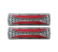 Btnuahq Tail Light Trailer Rear Lights 12V 24V Truck Tail Light Cargo Car Back Headlight Position Brake Dynamic Turn Signal Reversing Lamp 30cm 2piece Rear Tail Light(24V)