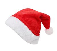 Btofellin Hat Christmas Hat for Adult Deluxe Classic Velvet Comfort Xmas Holiday Hat Santa Hat with a Faux Fur Pompom Fancy Dress Accessory for Christmas New Year Party Supplies
