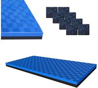 BTOIASYHF 2.5cm Thickened Exercise Equipment Mat, High Density EVA Exercise Bike Mat, AntiFatigue Floor Mat, Noise Reduction, AntiVibration, With 8 Non-slip Feet, Equipment Mat-1pc