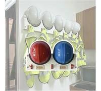 BTOIASYHF Hard Hat Placement Hanging Rack Holds 1/2/ 3/4/ 5/6 Hats, Hat Organizer Stand with Hooks & Name Sticker, Safety Helmet Holder for Workshop/Office/Factory