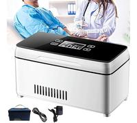 BTOIASYHF Insulin Refrigerator, Insulin Refrigerator, Insulin Refrigerator, Portable Medication Refrigerator, Electric Refrigerator, Travel Box Thermostat From 2 To 8 Degrees With