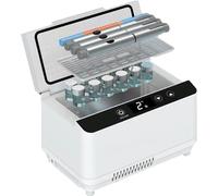 BTOIASYHF Insulin Refrigerator, Mini USB Medical Refrigerator, LCD Screen, Adjustable 0-18 ℃, Car, Travel, Home, 2-Battery Portable Insulin Refrigerator