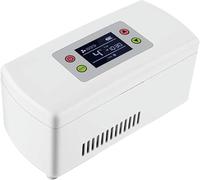 BTOIASYHF Portable Insulin Refrigerator, Refrigerator, 2 To 8 Degree Portable Travel Box Thermostat With LED Screen, Travel Box, Medicine Refrigerator