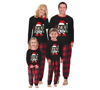 BTONGE Christmas Family Pyjamas Matching Set, Long Christmas Moose Pattern PJs Outfit, Cartoon Print Xmas Sleepwear, Soft Fun Christmas Loungewear Suitable for Men, Women, Kids and Baby