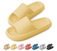 BTONGE Cloud Sliders for Women and Men Super Soft Shower Pillow Sliders Slippers Open Toe Cozisliders for Indoor & Outdoor