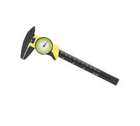 BTOSEP 0-150mm Dial Vernier Caliper Tool for Quick Measurements in Workshops, Durable Plastic Design with Clear Readings (Yellow (imperial))