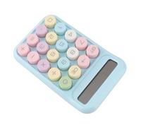 BTOSEP 10 Digit Scientific Calculator with Mechanical Buttons Portable ABS LCD Display for Exams and Accounting Easy to Carry (Blue)