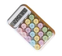 BTOSEP 10 Digit Scientific Calculator with Mechanical Buttons Portable ABS LCD Display for Exams and Accounting Easy to Carry (White)