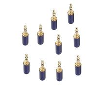 BTOSEP 10Pcs 3.5mm Balanced Plug Headphone Jack Gold-Plated for Stereo Sound Projects and Amplifiers