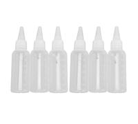 BTOSEP 10pcs 60ml Airbrush Paint Bottle Empty Airbrush Paint Mixing Jar Container with Ball Clear Scale Squeeze Bottles for Paint
