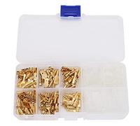 BTOSEP 180Pcs Durable Wire Terminal Connectors with Golden Insert Springs for Easy Wiring Operation Plastic and Metal Insulation Cover (180pcs Terminal Connector Set)