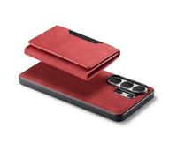 BTOSEP 2 in 1 Phone Protector Magnetic Card Holder Wallet with Large Capacity for S26 Series, 1 Unit (#13) Red