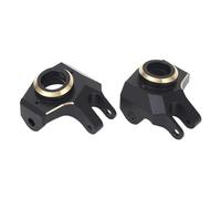 BTOSEP 2 Pcs RC Front Axle Steering Knuckle Black Brass RC Front Steering Cup for SCX10 II AR44