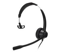 BTOSEP 3.5mm Monaural Headset Clear Calls with Noise Cancelling Microphone for Call Center and Online Courses Black