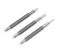 BTOSEP 3 Pcs Spring Nail Carbon Steel Spring Loaded Design 3500PSI Shock S Nail Set and Counter Punch for Wood Metal Glass