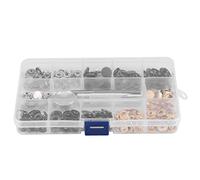 BTOSEP 40 Sets Mixed Color Press Stud Snap Button Popper Fastener with Setting Tool for Clothes (633#12MM)