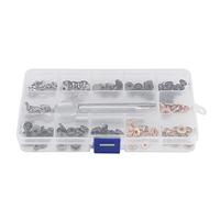 BTOSEP 40 Sets Mixed Color Press Stud Snap Button Popper Fastener with Setting Tool for Clothes (655#10MM)