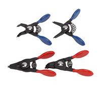 BTOSEP 4pcs Mini Circlip Plier Set, Sturdy and Spring Loaded, for Internal and External Snap Rings, for Narrow Areas, Metal