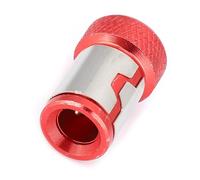 BTOSEP 5 Pcs Magnetic Screwdriver Rings Durable Anti Slip Aluminum Accessories for Tightening Screws Red and Yellow (Red)