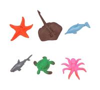 BTOSEP 6PCS Water Growing Sea Animals Toys for Children Fun Learning Experience with EVA Material
