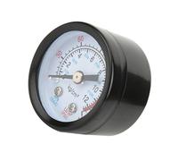 BTOSEP Air Compressor Pressure Gauge Iron Shell Instrument for Screw/Piston Compressors Black 42mm 1.7" 0-180 PSI 0-12Bar