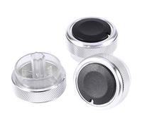 BTOSEP Air Conditioner Pushbutton Switch Stylish Design 3 Knob for Classic 2005-2014 Silver Aluminum