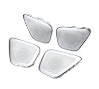 BTOSEP Aluminum Alloy Door Midrange Speaker Covers, Replacement Trim for A-Class W177 2019-2021, 4pcs with 64 Colors Ambient Light