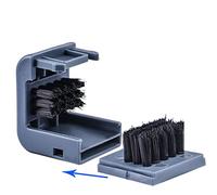 BTOSEP Chain Clean Brush Set 2 Pcs Durable & Reusable Cycling Cleaning Tools for Bicycle Maintenance Gray & Orange 5x5x24.5cm