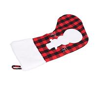 BTOSEP Christmas Stocking Gift Bags Large Capacity Cute Decals for Holiday Decor Polyester 45cm 1 Piece (Snowman)